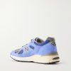 991v2 Suede-Trimmed Mesh Sneakers - BK