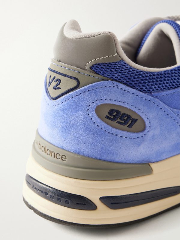 991v2 Suede-Trimmed Mesh Sneakers - CU