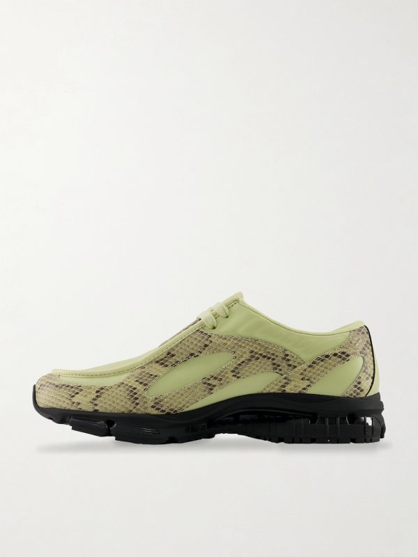 1890 Snake-Effect Leather Sneakers - BK