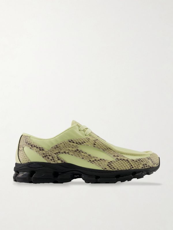 1890 Snake-Effect Leather Sneakers
