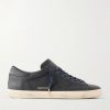 Super-Star Distressed Full-Grain Leather Sneakers Super-Star Distressed Full-Grain Leather Sneakers