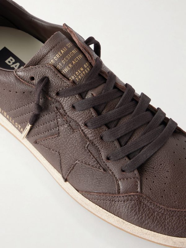 Ball Star Distressed Leather Sneakers - CU Ball Star Distressed Leather Sneakers - CU