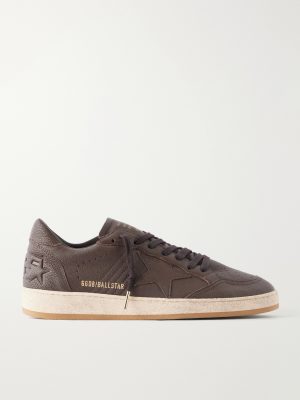 Ball Star Distressed Leather Sneakers Ball Star Distressed Leather Sneakers