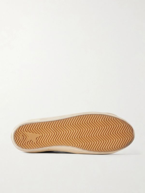Super-Star Distressed Full-Grain Leather Sneakers - E1