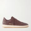 Ball Star Distressed Leather Sneakers