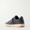 Ball Star Distressed Leather Sneakers - BK
