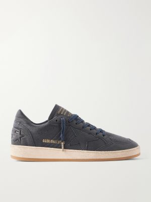 Ball Star Distressed Leather Sneakers Ball Star Distressed Leather Sneakers