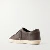 Super-Star Distressed Full-Grain Leather Sneakers - BK Super-Star Distressed Full-Grain Leather Sneakers - BK