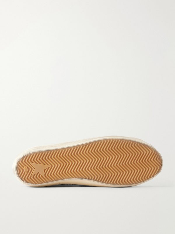 Super-Star Distressed Full-Grain Leather Sneakers - E1 Super-Star Distressed Full-Grain Leather Sneakers - E1