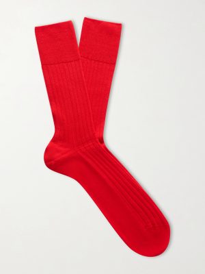 No 2 Ribbed Cashmere-Blend Socks No 2 Ribbed Cashmere-Blend Socks