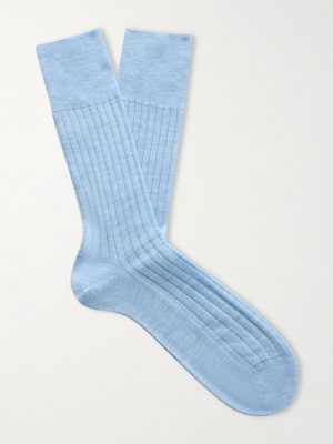 No 2 Ribbed Cashmere-Blend Socks No 2 Ribbed Cashmere-Blend Socks