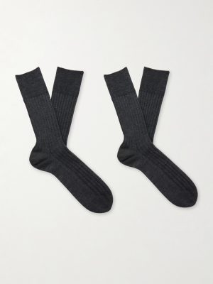 Set of Two Cashmere-Blend Socks