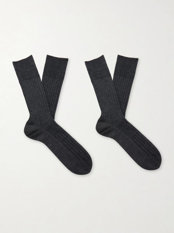 Set of Two Cashmere-Blend Socks Set of Two Cashmere-Blend Socks