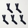 Set of Five Wool-Blend Socks