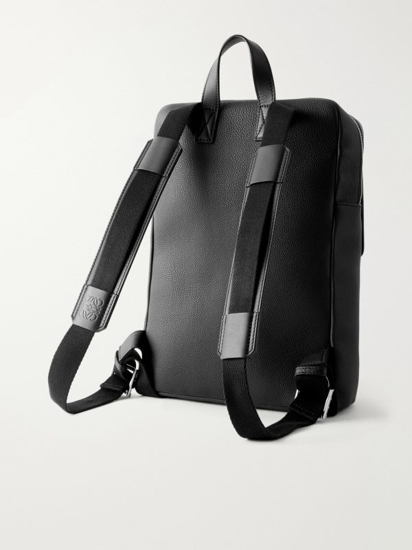 Leather Military Backpack - BK