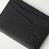 Puzzle Edge Anagram-Debossed Leather Cardholder - CU