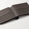 Puzzle Edge Panelled Full-Grain Leather Bifold Wallet - E1