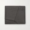 Puzzle Edge Panelled Full-Grain Leather Bifold Wallet