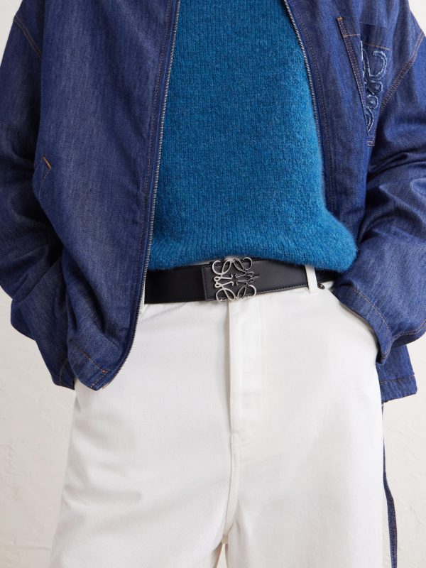 4cm Anagram Reversible Leather Belt - OU