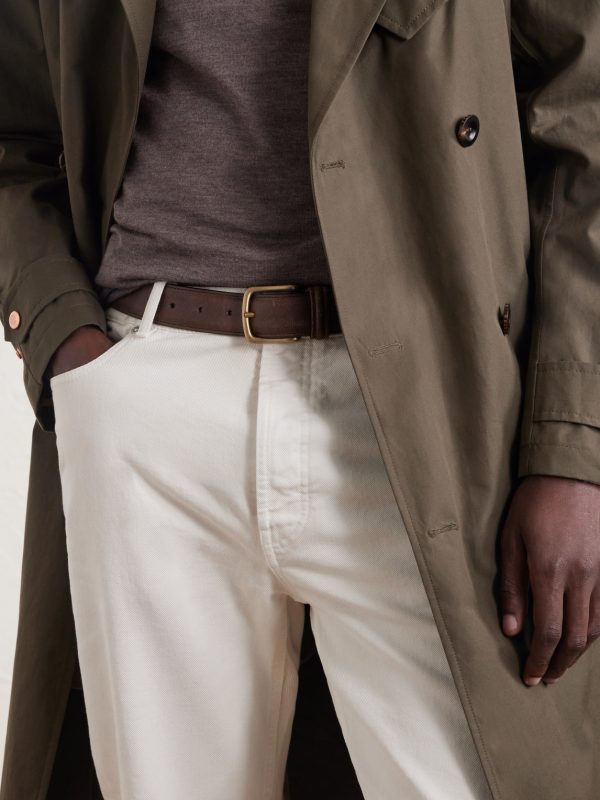 2.8cm Leather Belt - OU 2.8cm Leather Belt - OU