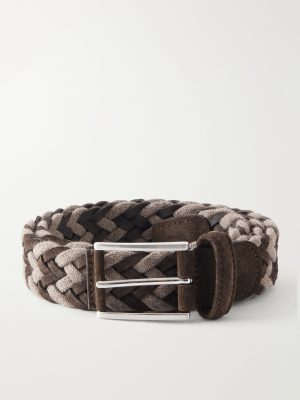 3.5 cm Suede-Trimmed Woven Belt 3.5 cm Suede-Trimmed Woven Belt