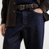 3.5 cm Suede-Trimmed Woven Belt - OU 3.5 cm Suede-Trimmed Woven Belt - OU