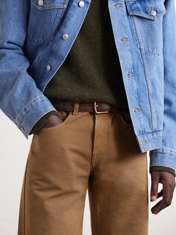 3cm Suede Leather Belt - OU