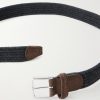 2cm Suede-Trimmed Braided Belt - E1 2cm Suede-Trimmed Braided Belt - E1