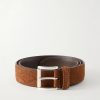 3cm Quilted Suede Leather Belt 3cm Quilted Suede Leather Belt