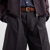 3cm Quilted Suede Leather Belt - OU 3cm Quilted Suede Leather Belt - OU