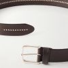 3cm Stud-Embellished Leather Belt - E1 3cm Stud-Embellished Leather Belt - E1