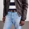 3cm Woven Leather Belt - OU 3cm Woven Leather Belt - OU