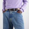 3cm Woven Leather Belt - OU 3cm Woven Leather Belt - OU