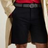 3.5cm Leather-Trimmed Woven Elastic Belt - OU 3.5cm Leather-Trimmed Woven Elastic Belt - OU