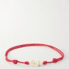 14-Karat Gold On A Cord Bracelet 14-Karat Gold On A Cord Bracelet