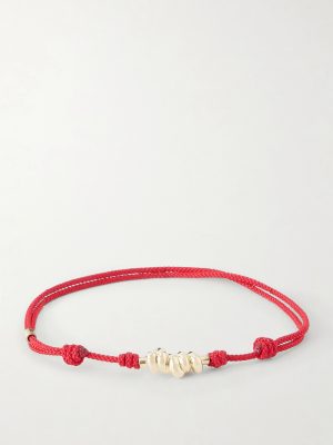 14-Karat Gold On A Cord Bracelet