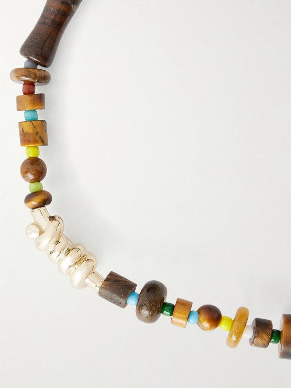 14-Karat Gold Tiger Eye Beaded Bracelet - CU 14-Karat Gold Tiger Eye Beaded Bracelet - CU