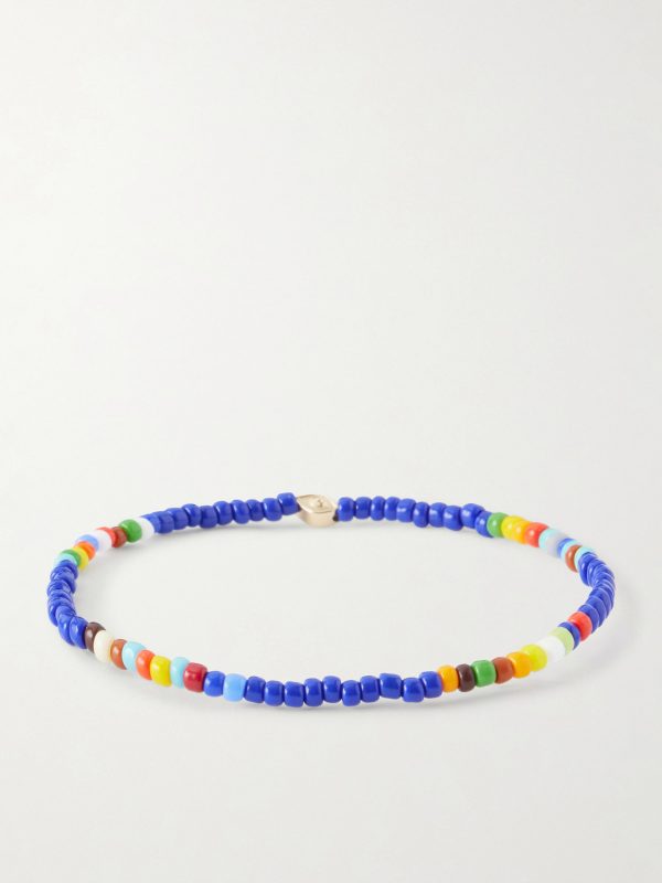 14-Karat Gold Beaded Bracelet - BK