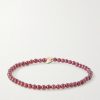 14-Karat Gold Ruby and Sapphire Bracelet - BK 14-Karat Gold Ruby and Sapphire Bracelet - BK