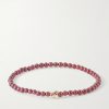 14-Karat Gold Ruby and Sapphire Bracelet 14-Karat Gold Ruby and Sapphire Bracelet