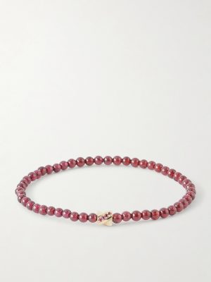 14-Karat Gold Ruby and Sapphire Bracelet