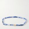 14-Karat Gold Glass Beaded Bracelet 14-Karat Gold Glass Beaded Bracelet