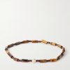 14-Karat Gold Tiger's Eye Beaded Bracelet 14-Karat Gold Tiger's Eye Beaded Bracelet