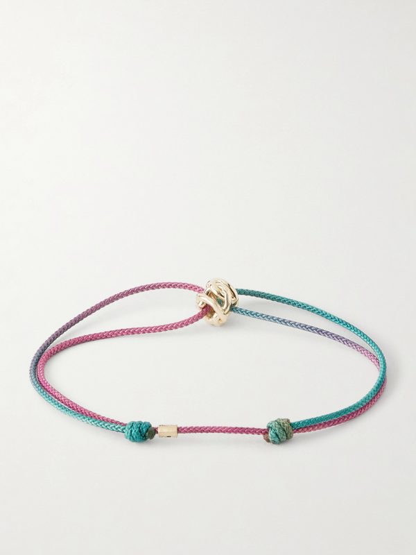 14-Karat Gold Cord Bracelet - BK 14-Karat Gold Cord Bracelet - BK