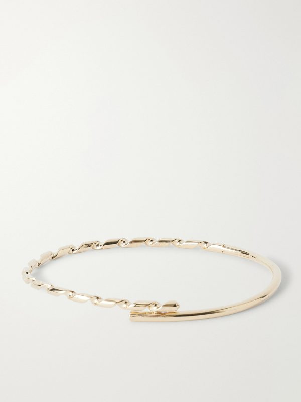 Thin Drill Hardware 14-Karat Gold and Ruby Bracelet - BK Thin Drill Hardware 14-Karat Gold and Ruby Bracelet - BK