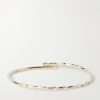 Thin Drill Hardware 14-Karat Gold and Ruby Bracelet Thin Drill Hardware 14-Karat Gold and Ruby Bracelet