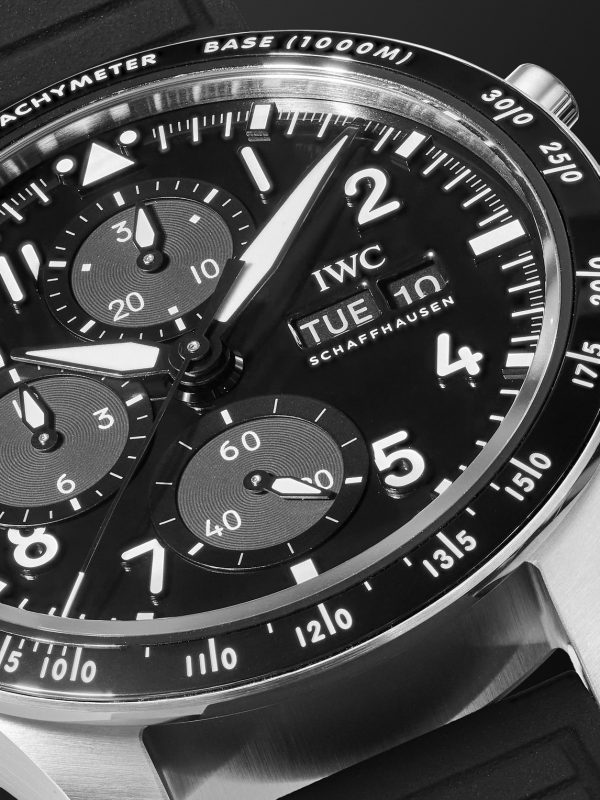 Pilot's Watch Automatic Chronograph AMG 42.5mm Titanium and Rubber Watch, Ref. No. IW388305 - CU Pilot's Watch Automatic Chronograph AMG 42.5mm Titanium and Rubber Watch, Ref. No. IW388305 - CU