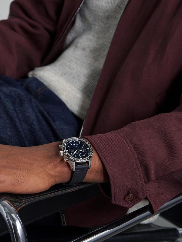 Pilot's Watch Automatic Chronograph AMG 42.5mm Titanium and Rubber Watch, Ref. No. IW388305 - OU Pilot's Watch Automatic Chronograph AMG 42.5mm Titanium and Rubber Watch, Ref. No. IW388305 - OU