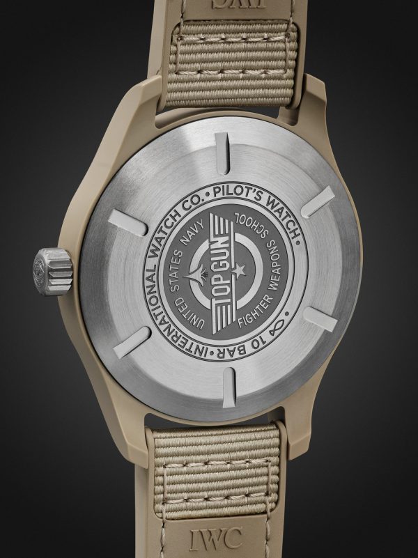 Pilot's Top Gun Mojave Desert Automatic 41mm Ceramic, Rubber and Grosgrain Watch, Ref. No.: IW328106 - BK Pilot's Top Gun Mojave Desert Automatic 41mm Ceramic, Rubber and Grosgrain Watch, Ref. No.: IW328106 - BK