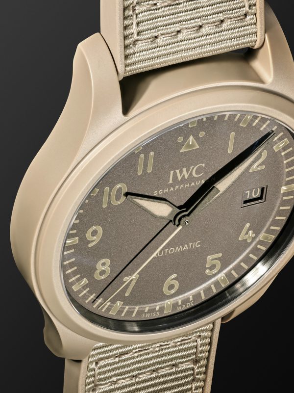 Pilot's Top Gun Mojave Desert Automatic 41mm Ceramic, Rubber and Grosgrain Watch, Ref. No.: IW328106 - CU Pilot's Top Gun Mojave Desert Automatic 41mm Ceramic, Rubber and Grosgrain Watch, Ref. No.: IW328106 - CU